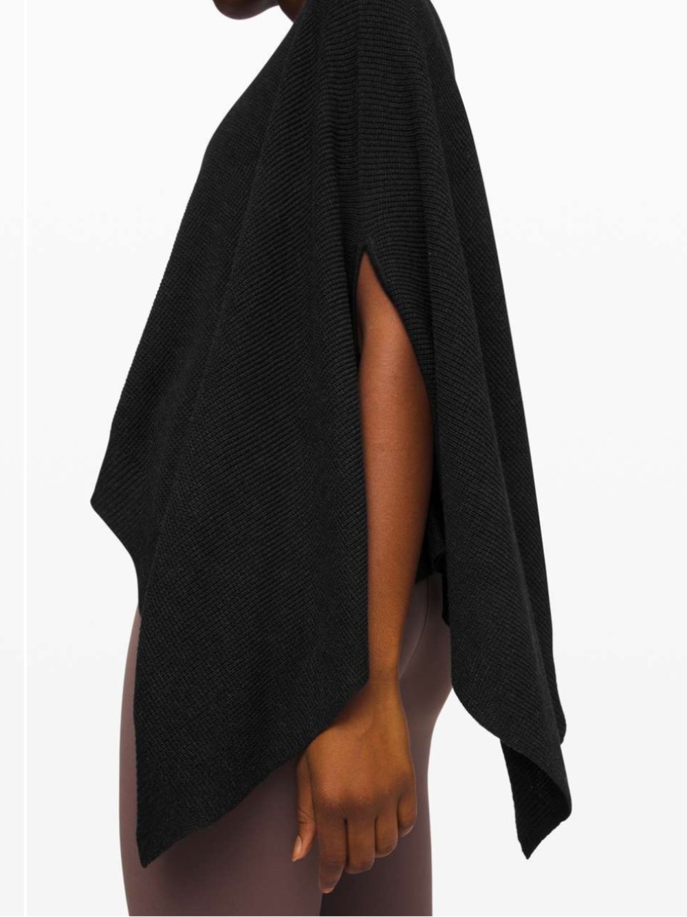 Lululemon Forward Flow Poncho Sweater - Dark Carbon Gray Knit Women's Sweater - Picture 9 of 9